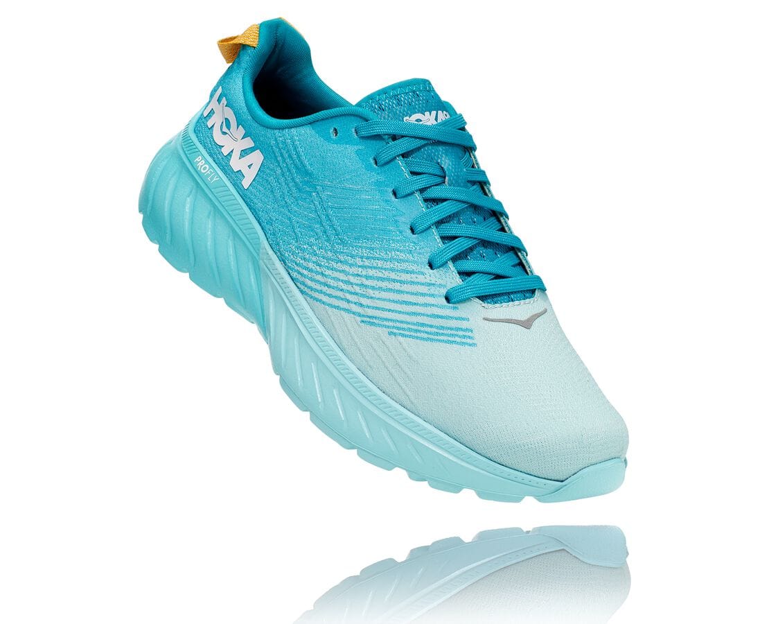 Hoka One One Mach 3 South Africa - Womens Road Running Shoes - Turquoise / Blue,SDCEV-2968